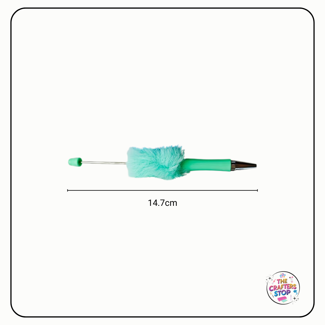 Fluffy Faux Fur DIY Beadeable Pens