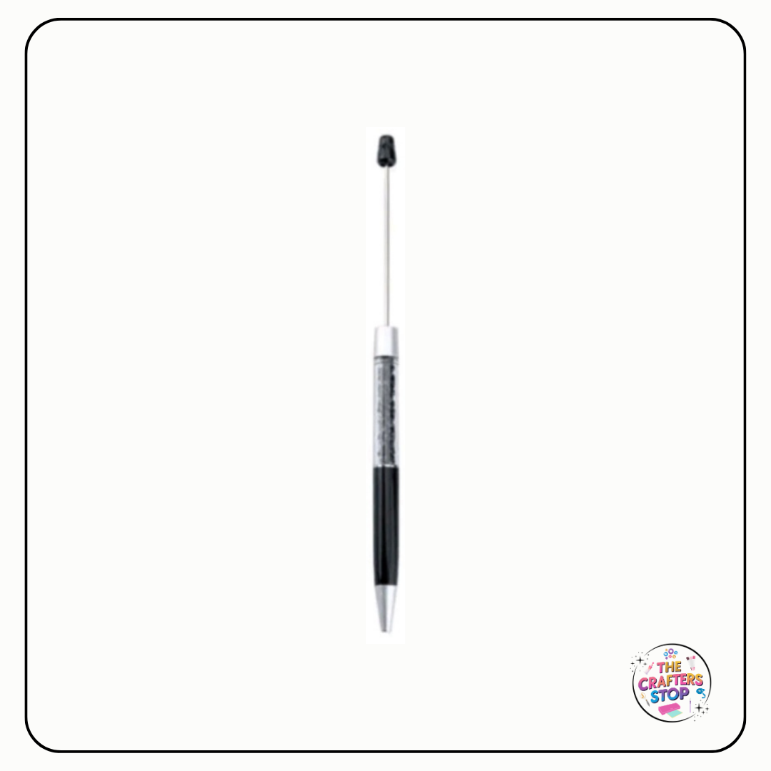 Long DIY Beadeable Pen With Glitter Tube