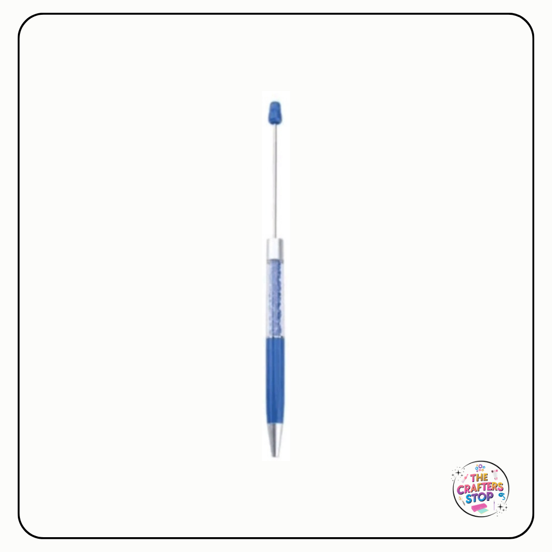 Long DIY Beadeable Pen With Glitter Tube