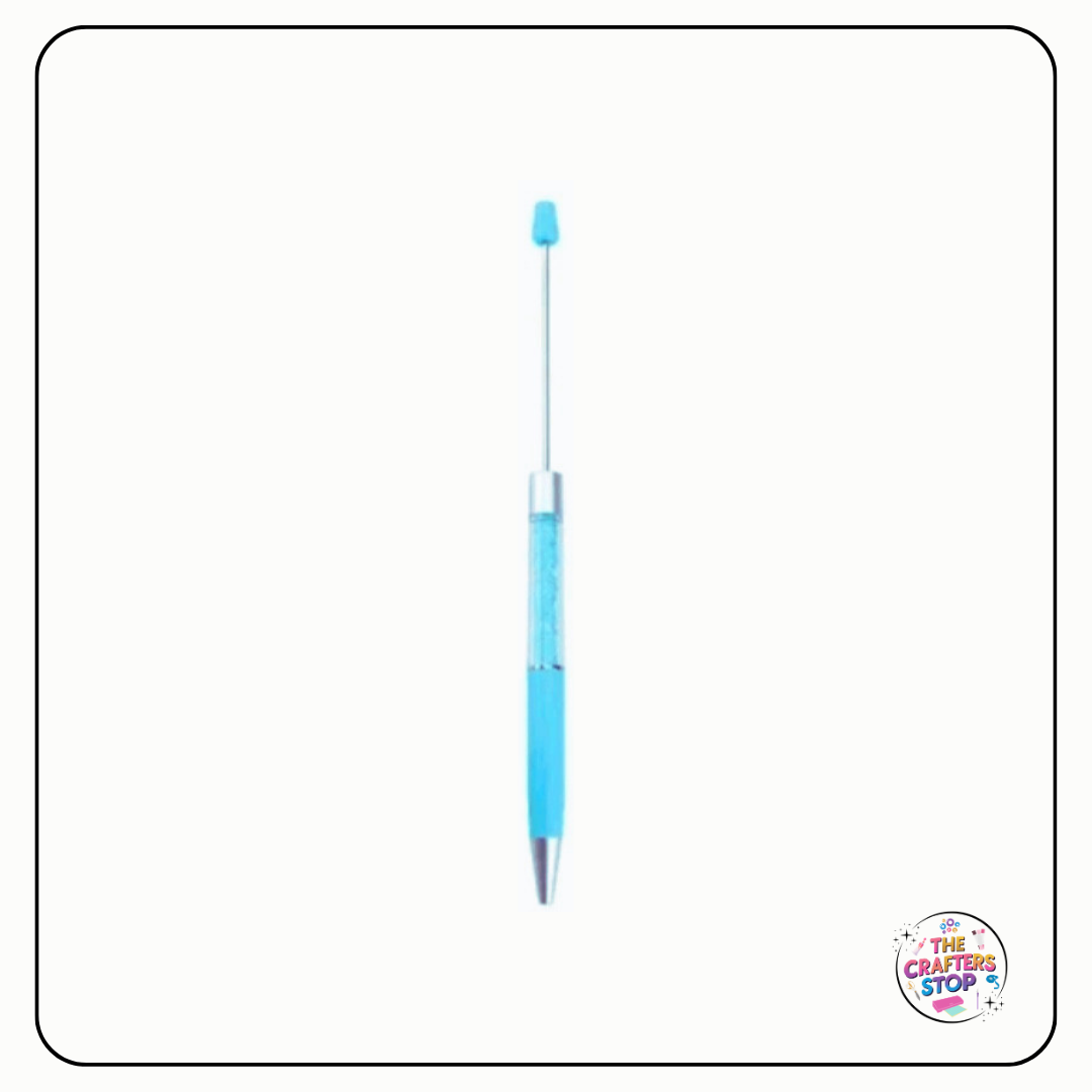 Long DIY Beadeable Pen With Glitter Tube
