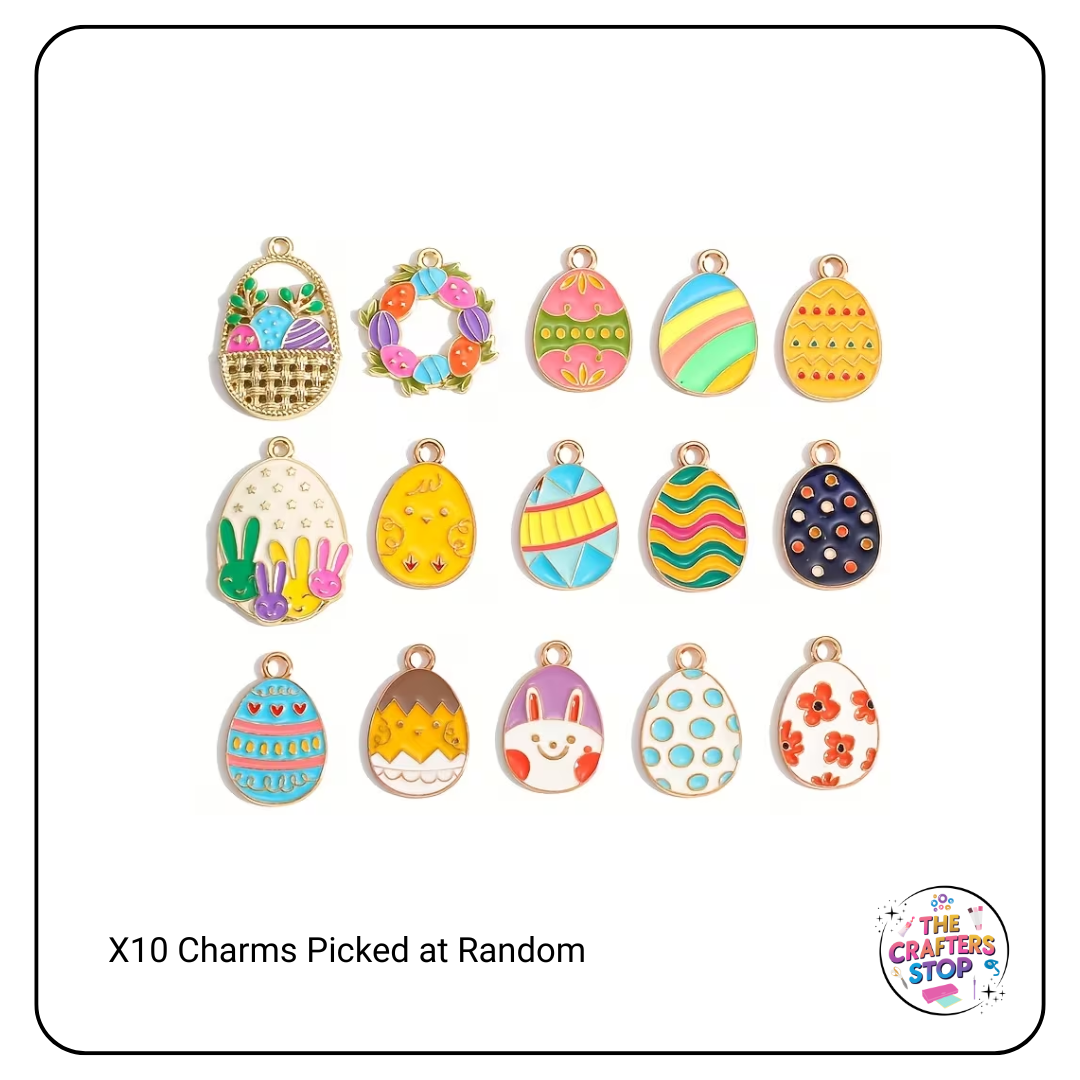 Metal/Enamel Mixed Easter Charms