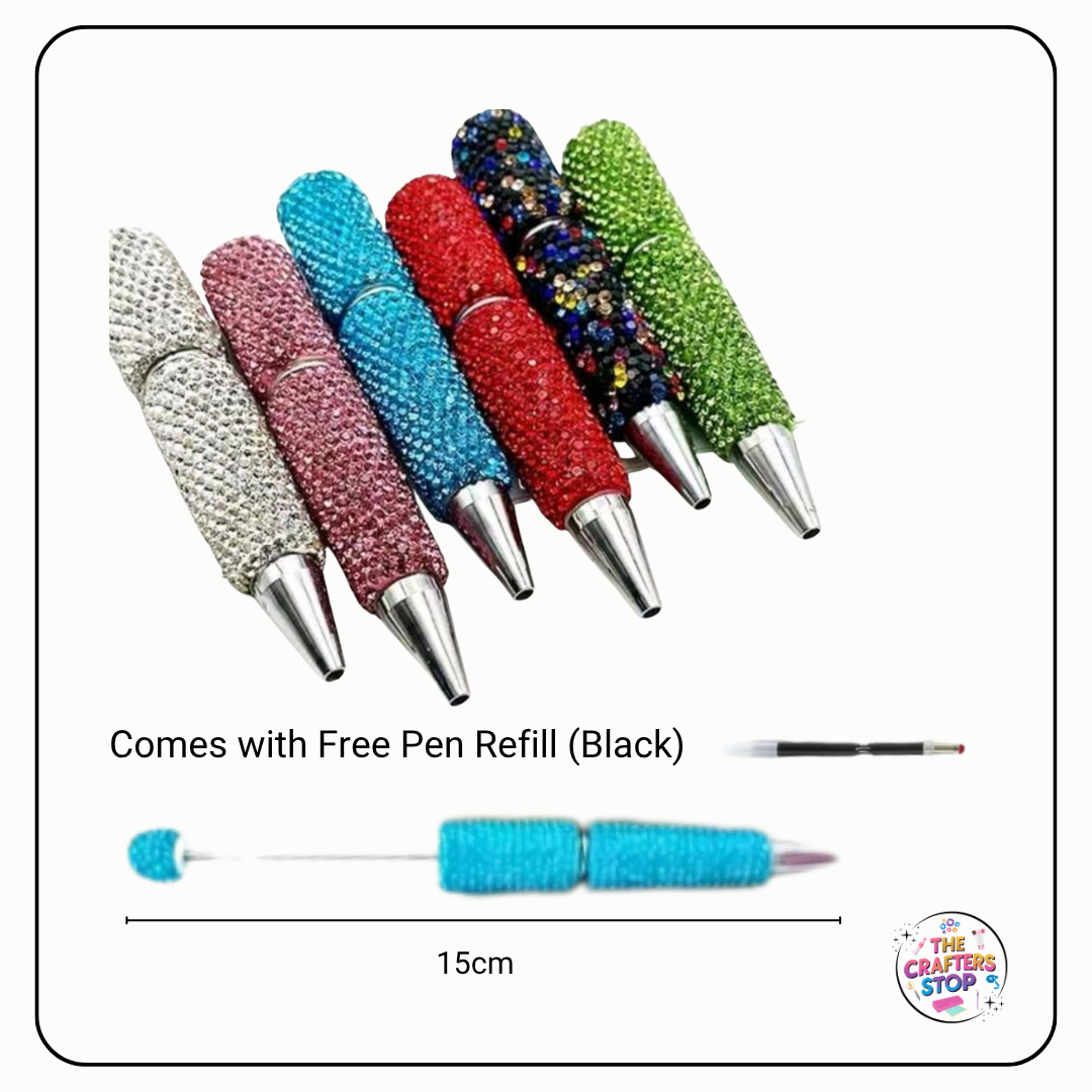 Bling Rhinestone DIY Beadeable Pens