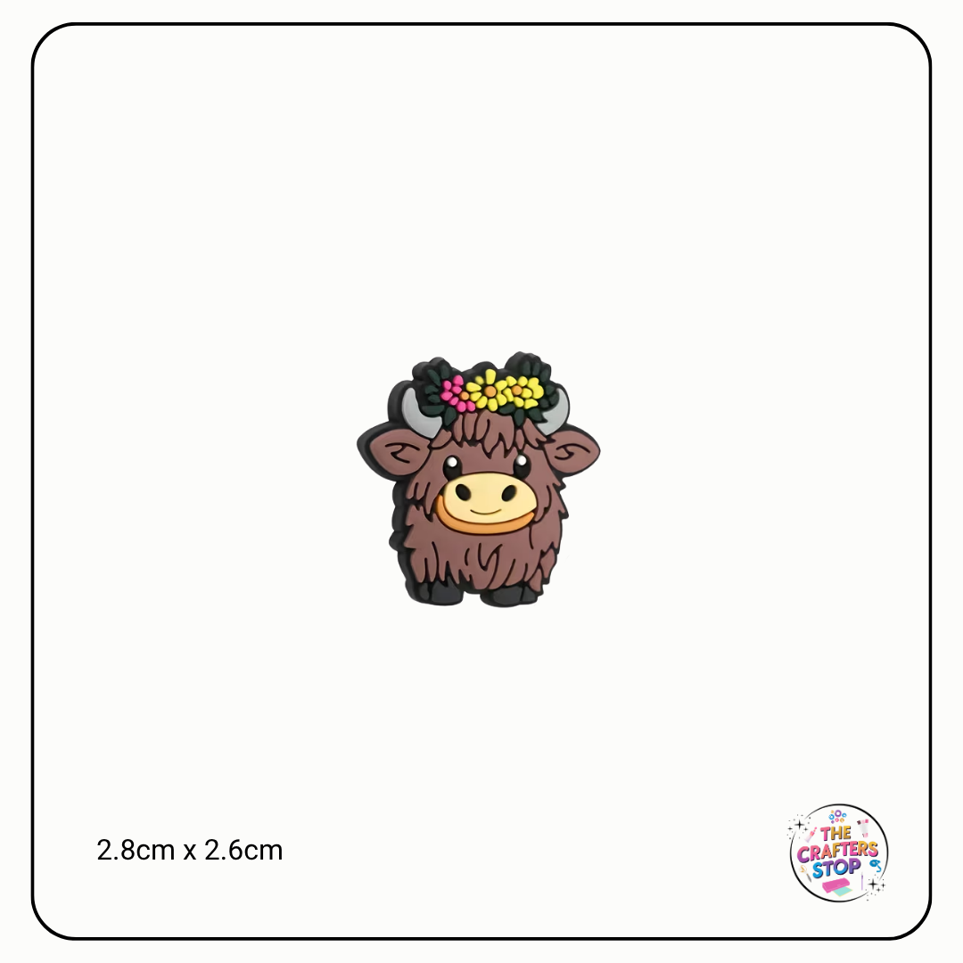 Cute Highland Cow Focal Beads