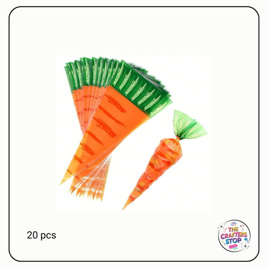 Carrot Designed Easter Treat Bags