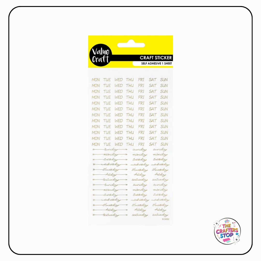 Gold Planner Stickers
