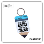 Acrylic Pencil Keyrings - Perfect for teachers gift