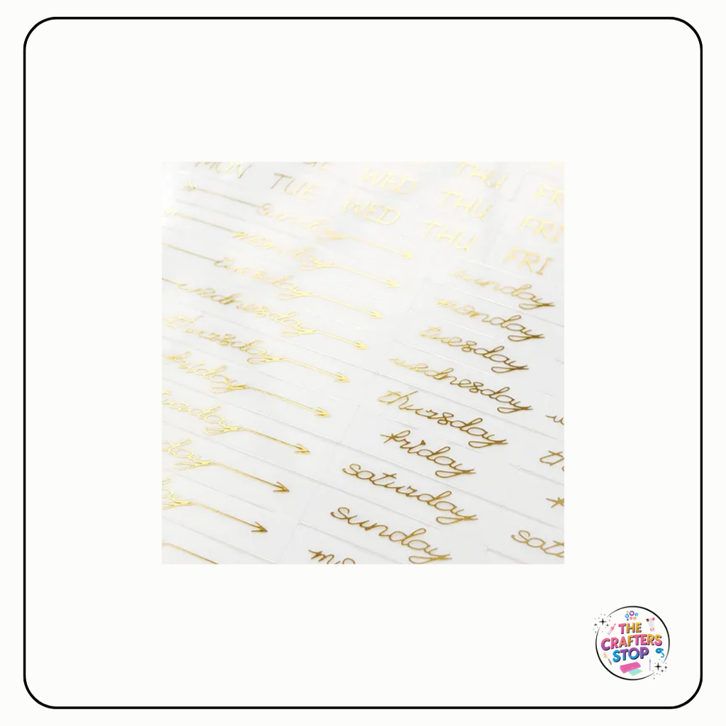 Gold Planner Stickers