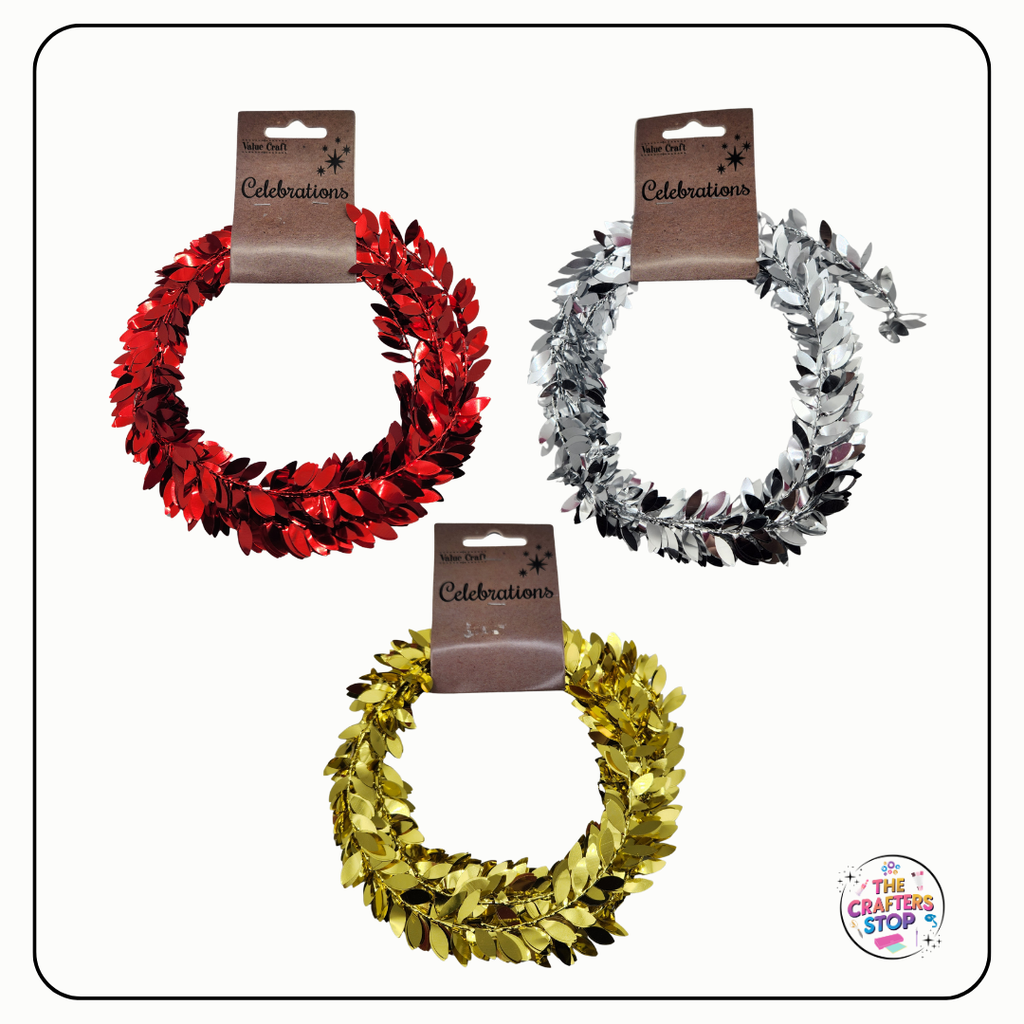 Celebrations Christmas Craft Tinsel Garland - 3m