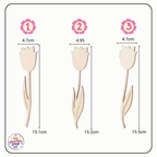 Wooden Rose with Stem Blanks