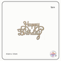 Happy Birthday Word Cutouts Blanks (4pcs)