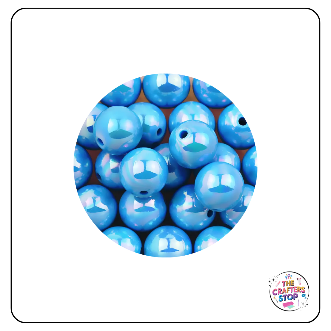 Large Acrylic Iridescent Beads - 14.5mm