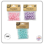 14mm Round Pearl Beads