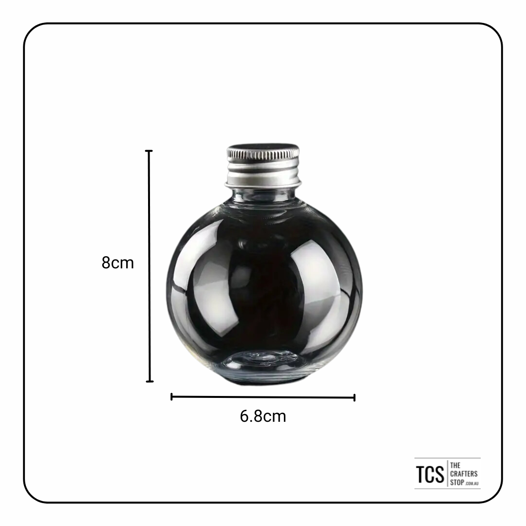 "Booze Baubles" 150ml Christmas Round Fillable Baubles