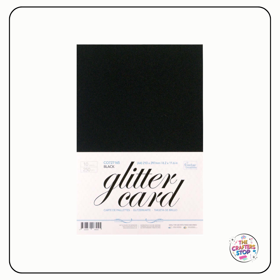 250gsm A4 Glitter Card - Assorted Colours