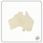 Wooden Australian Map Shape Blanks