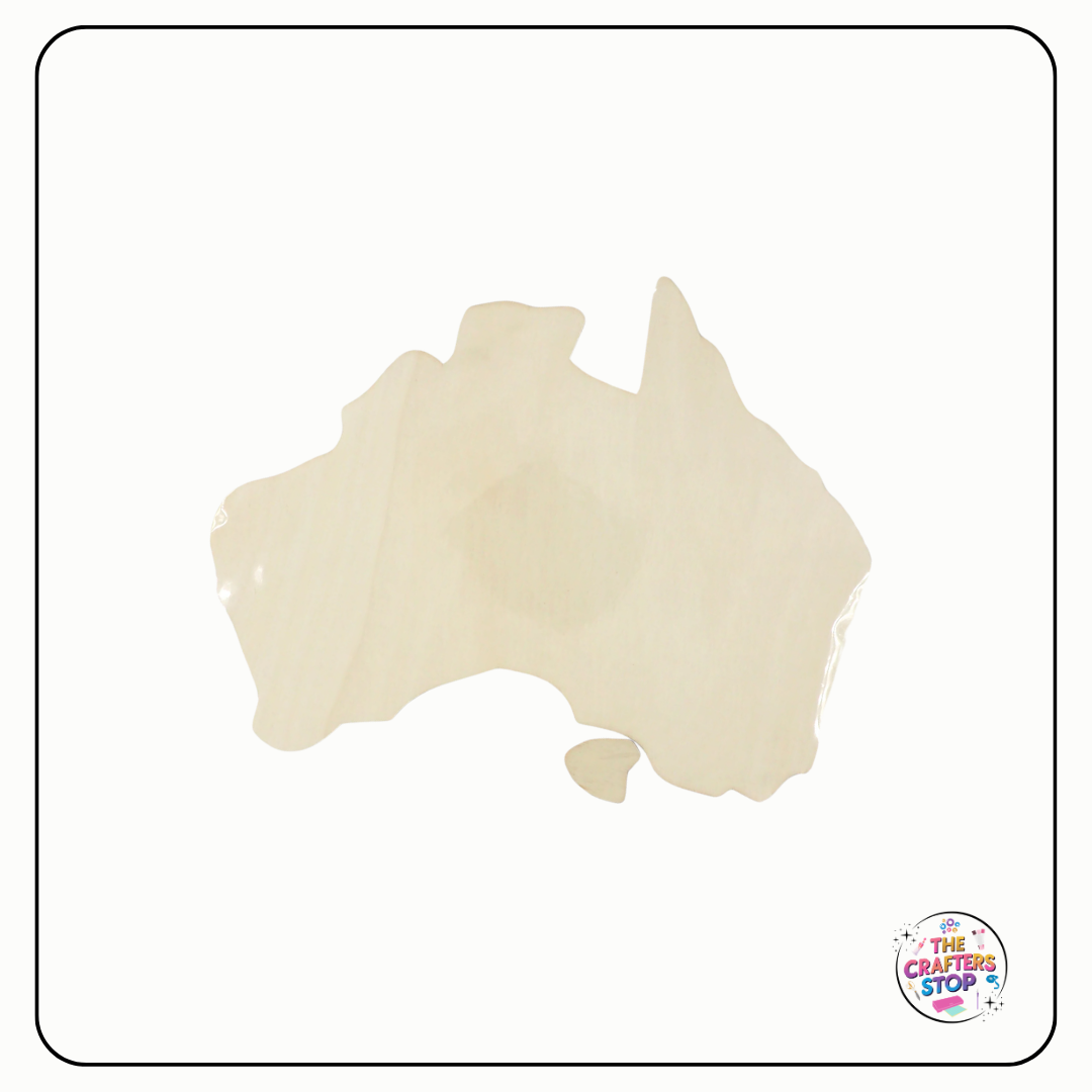 Wooden Australian Map Shape Blanks