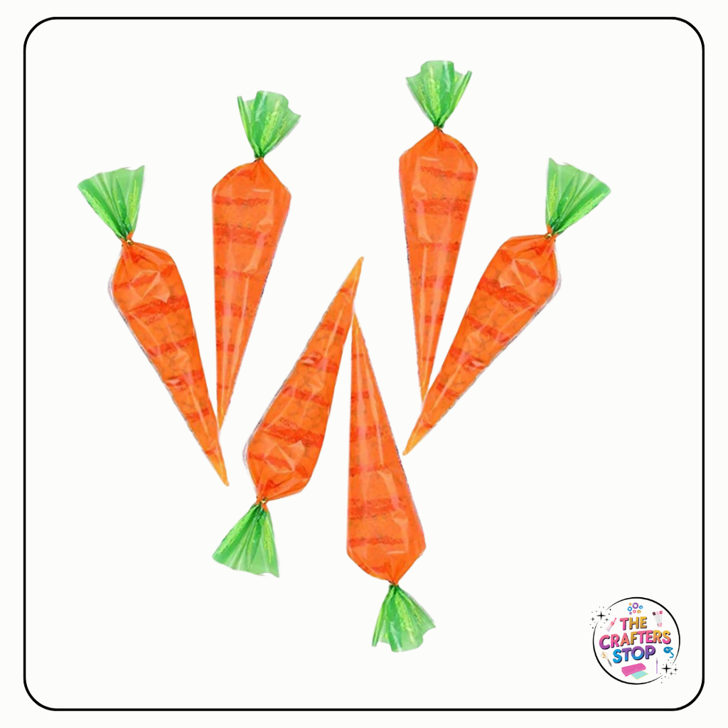 Carrot Designed Easter Treat Bags
