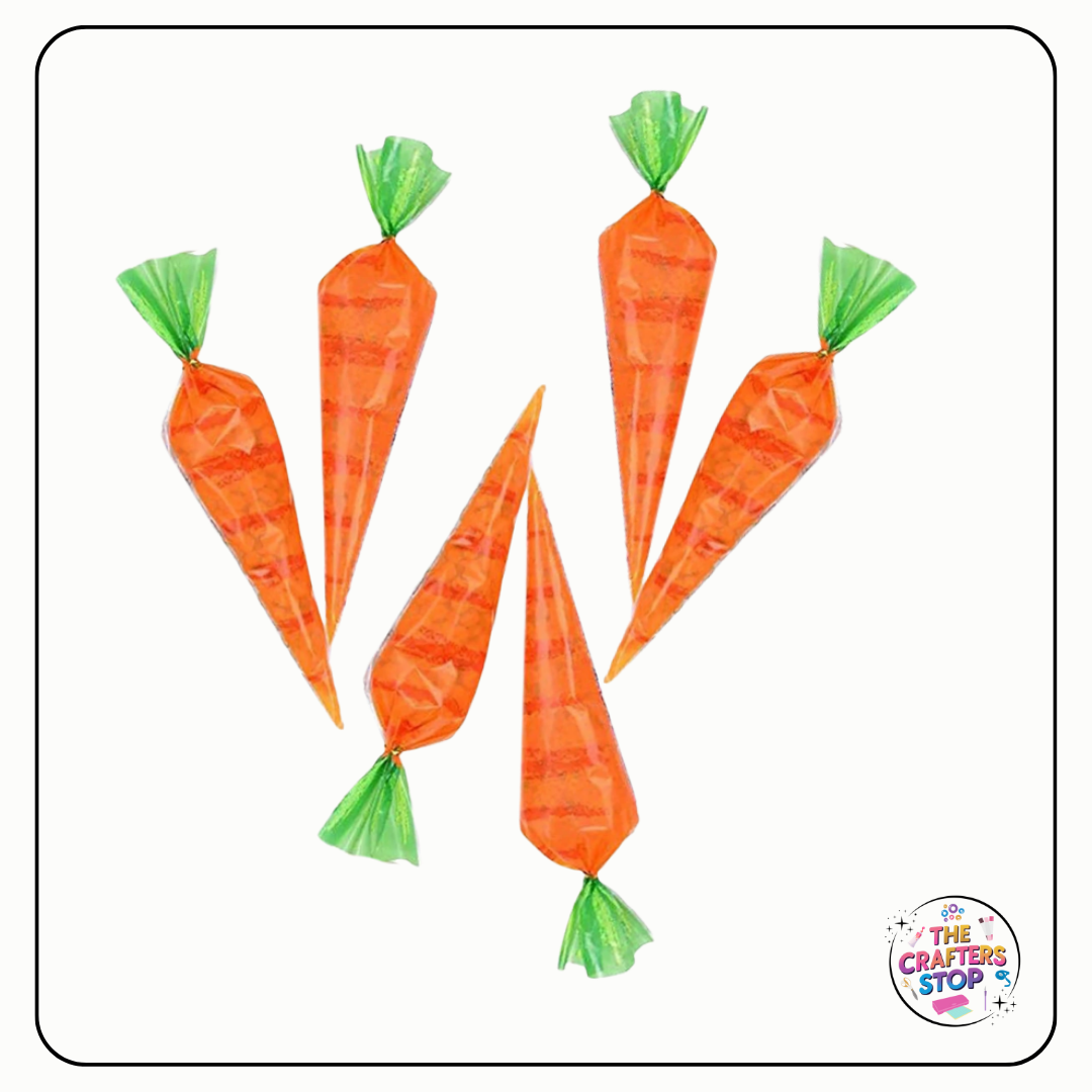Carrot Designed Easter Treat Bags