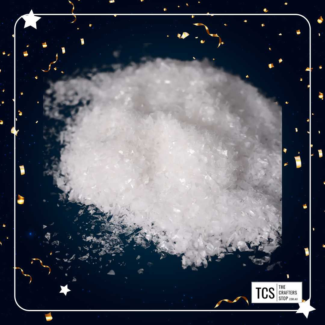 Artificial Irridescent Christmas Snow for Crafting