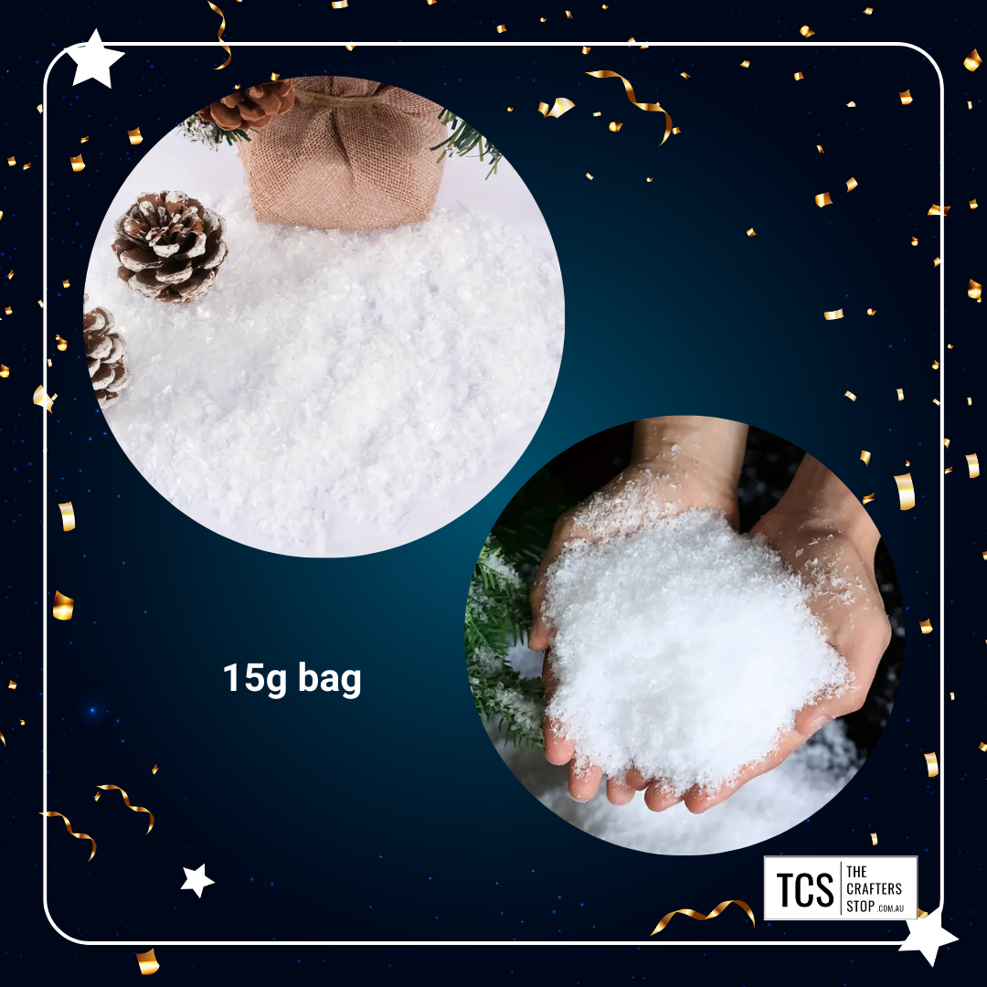 Artificial Irridescent Christmas Snow for Crafting