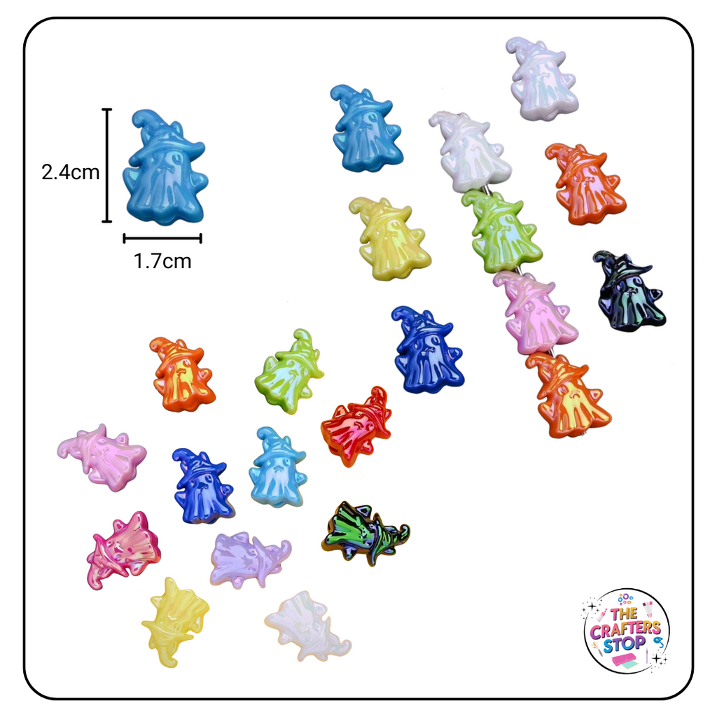 Hallowen Ghost Beads for DIY Pens/Keyrings