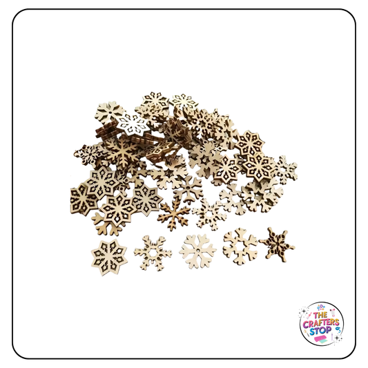 Christmas Wooden Snowflake Embellishments