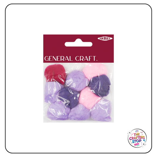 Spring Themed Coloured Pom Poms