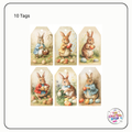 Beautiful Easter Bunny Design Gift Tags