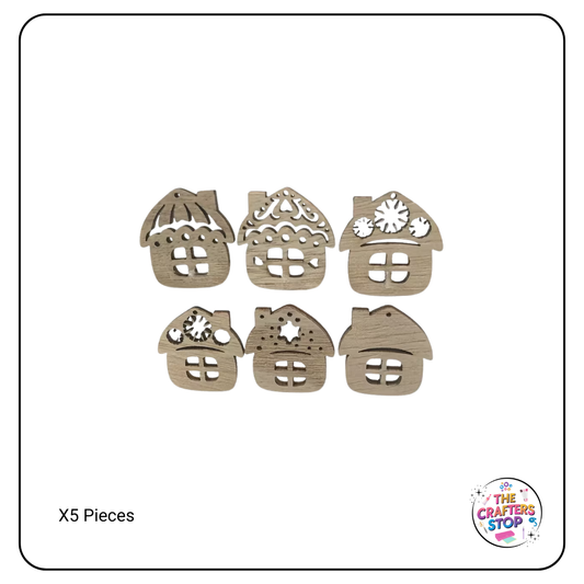 Wooden Christmas House Blanks