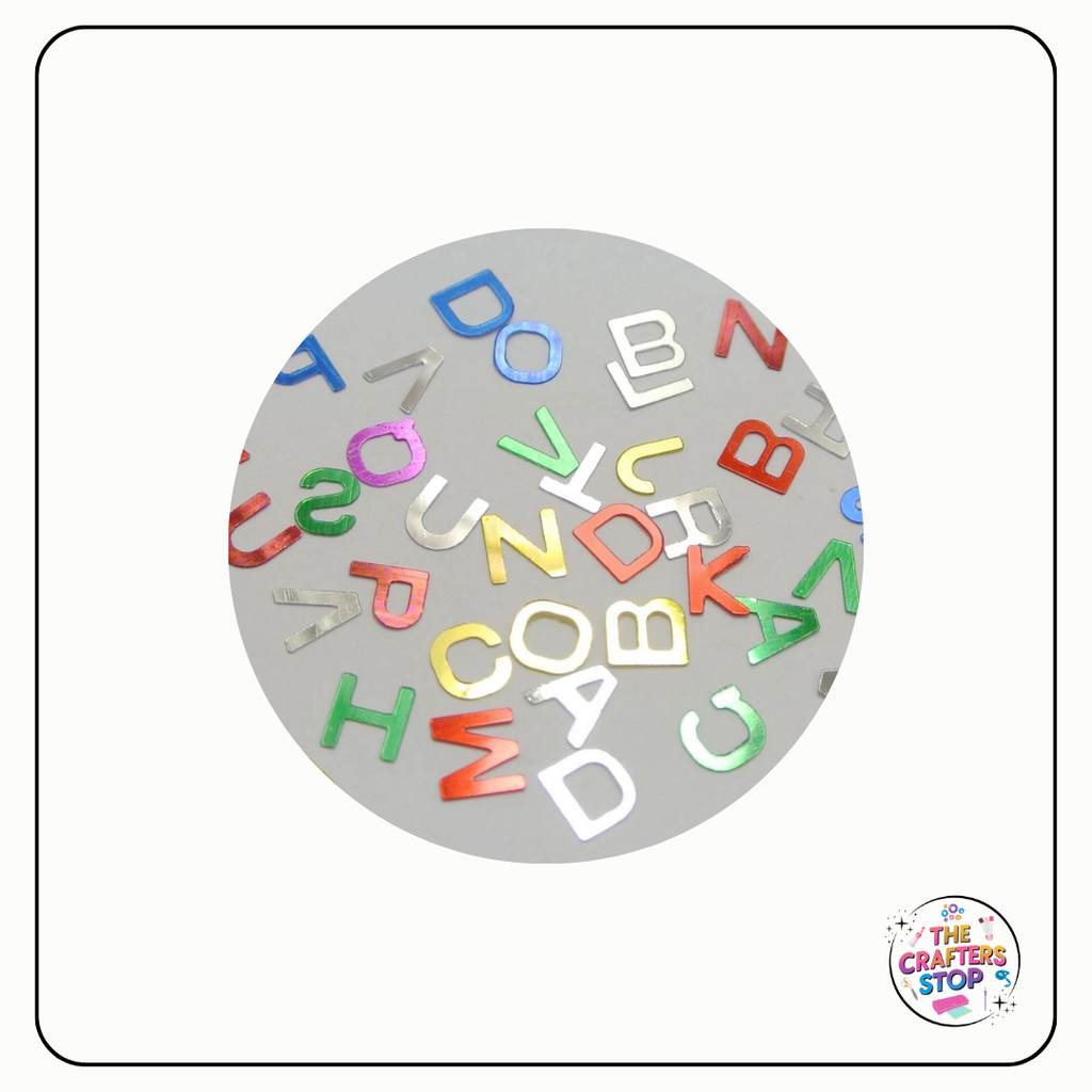 PVC Letter Sequin Add-ins 25g