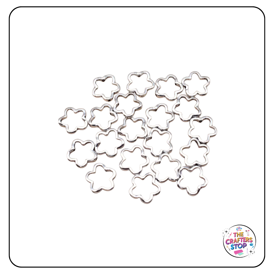 Metal Flower Shaped Bead Frames