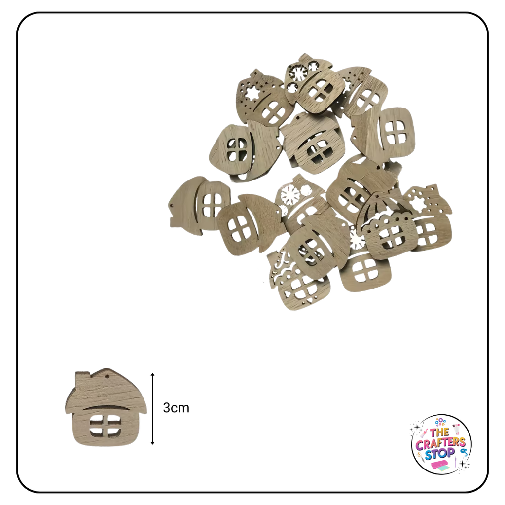 Wooden Christmas House Blanks