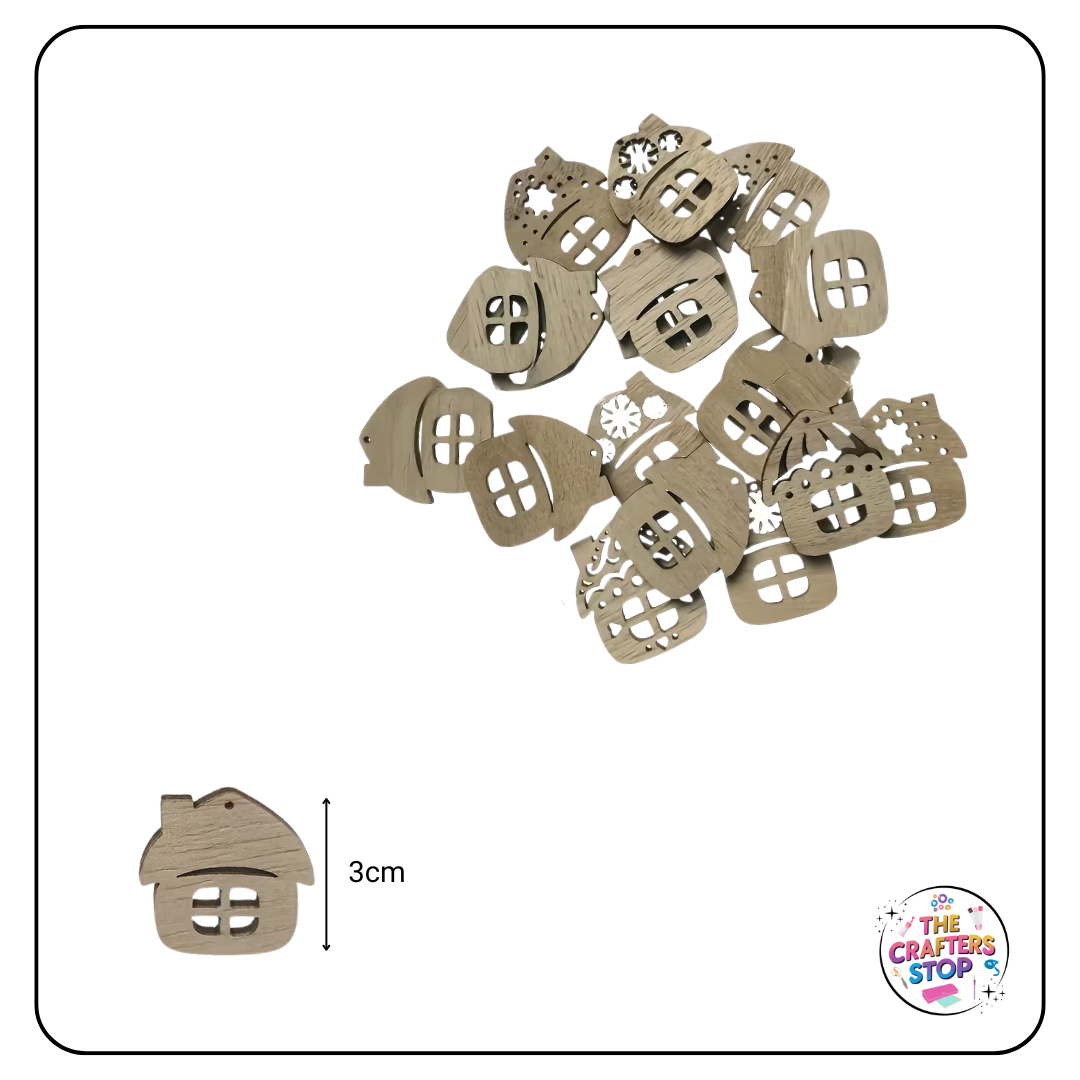 Wooden Christmas House Blanks