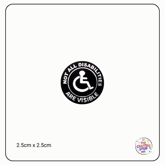 "NOT ALL DISABILITIES ARE VISIBLE" Focal Beads