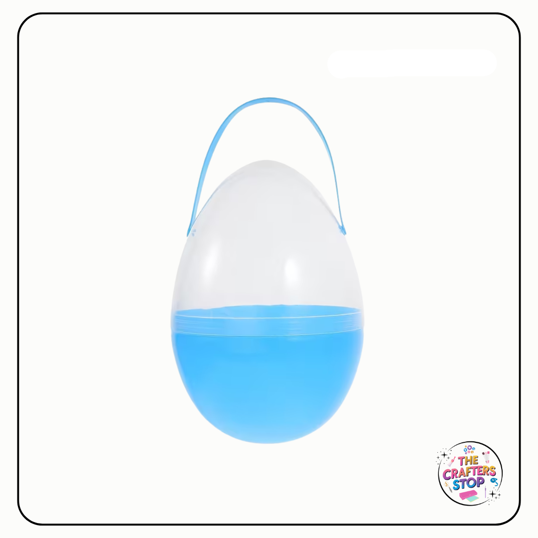 Jumbo Fillable Plastic Easter Eggs with Handle