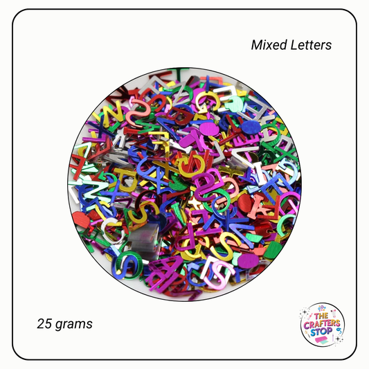 PVC Letter Sequin Add-ins 25g