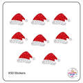 Christmas Santa Hat Scrapbooking Stickers