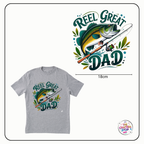 Fathers Day "REEL GREAT DAD" DTF Iron On Transfer