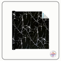 Self Adhesive Vinyl Pattern Roll - Black Marble