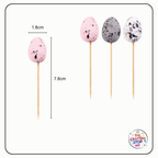 Decorative Speckled Eggs on Skewers