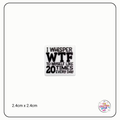 "I Whisper WTF" Focal Beads