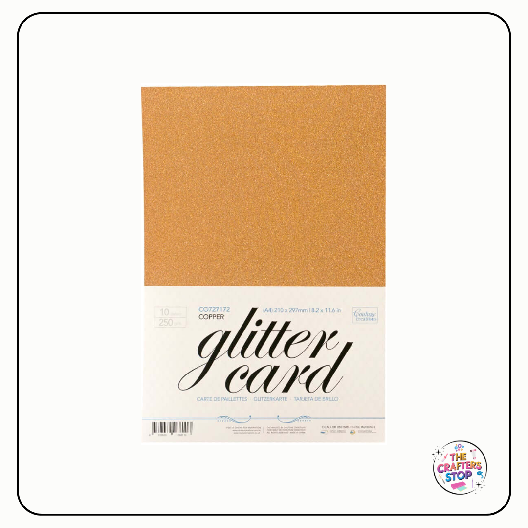 250gsm A4 Glitter Card - Assorted Colours