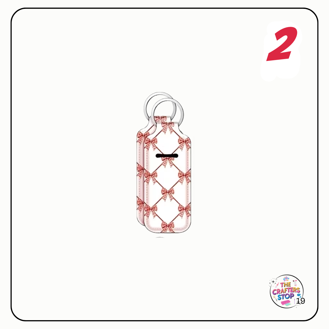 Red Bow Themed Chapstick/Lipbalm Holders