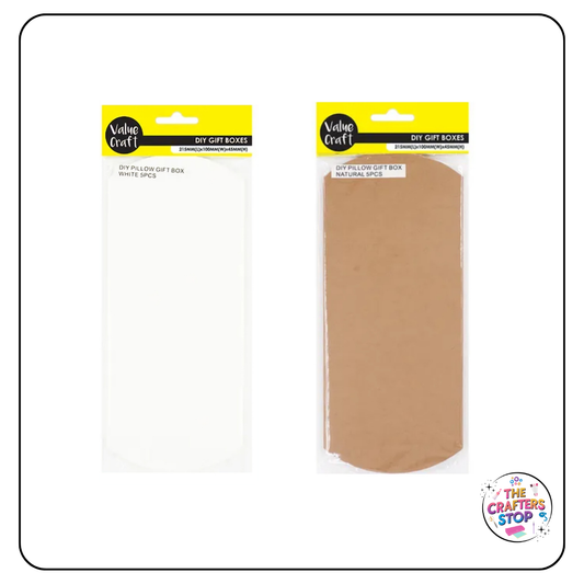 Pillow Boxes - White or Natural