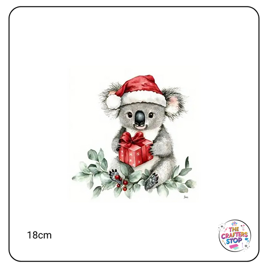 Christmas Koala DTF Iron On Transfers
