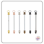 Metal Beadable Keychain Blanks