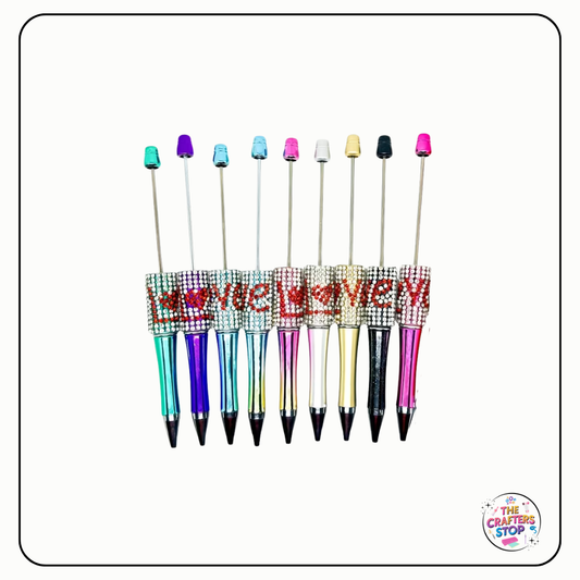 DIY Beadeable Love Gem Pens