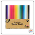 60 Pack of Scrapbooking Coloured Cardstock