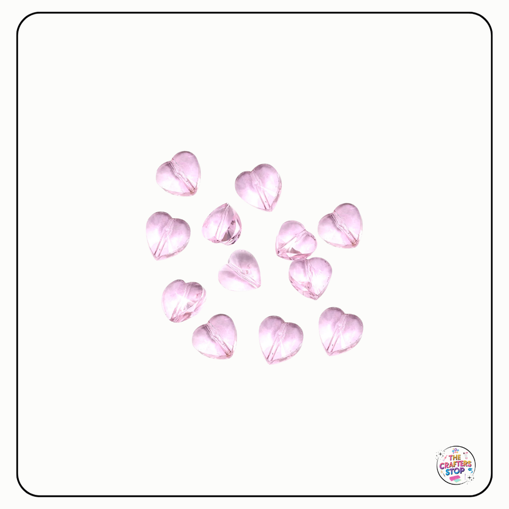 Heart Shape Glass Beads