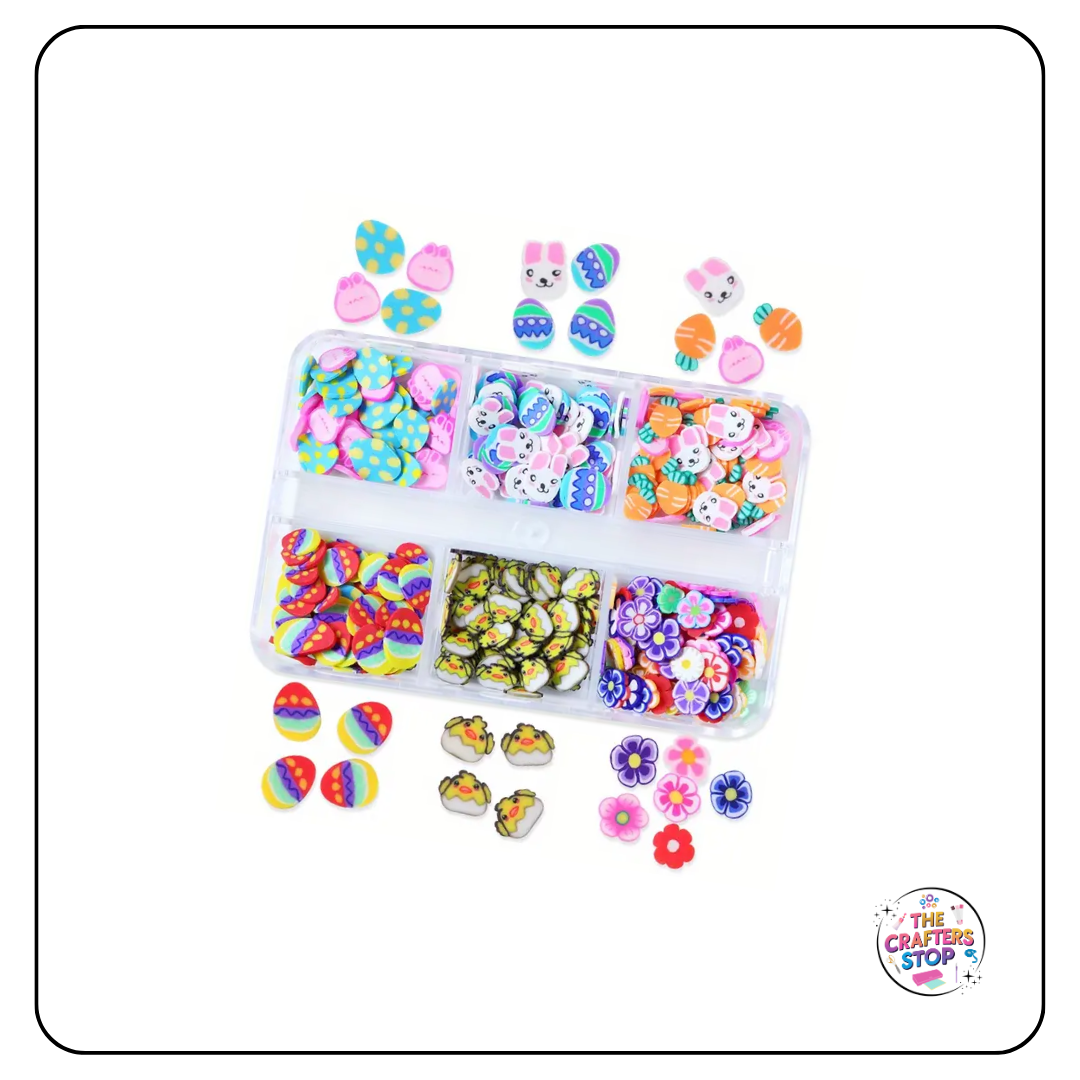 Polymer Clay Easter Slices Add-ins with Box